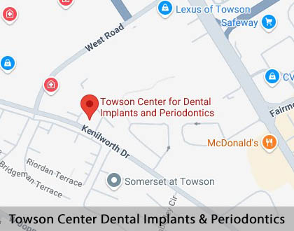 Map image for Teeth Cleaning in Towson, MD